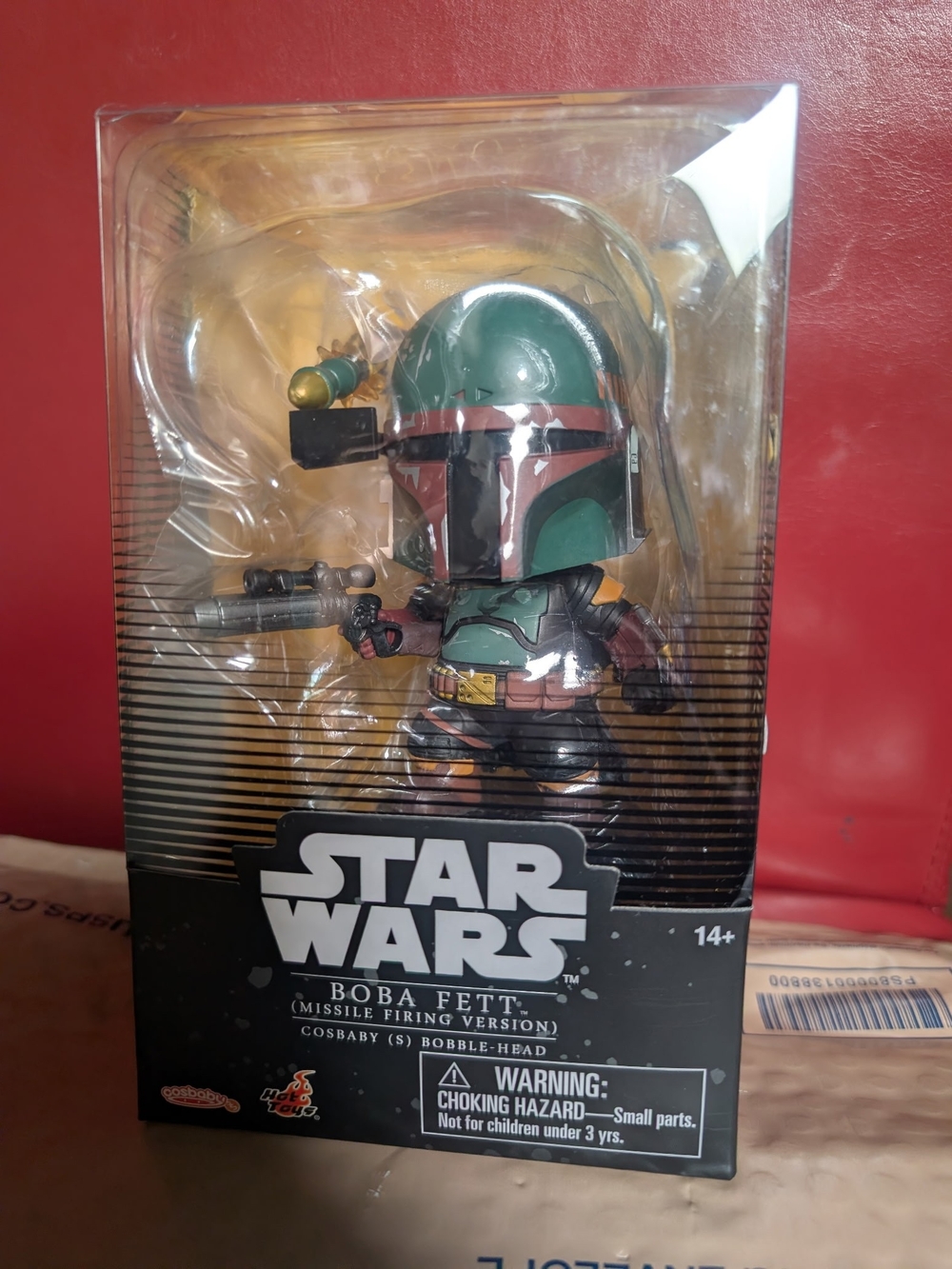 Star Wars Boba Fett Bobble-Head Figure - Green, Red & Black